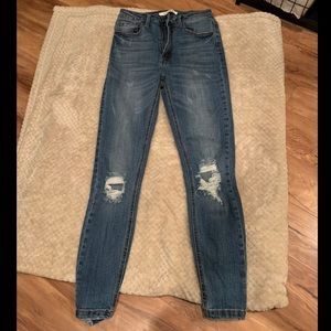 Dogma High Waisted Distressed Skinny Jeans (NanaMacs)